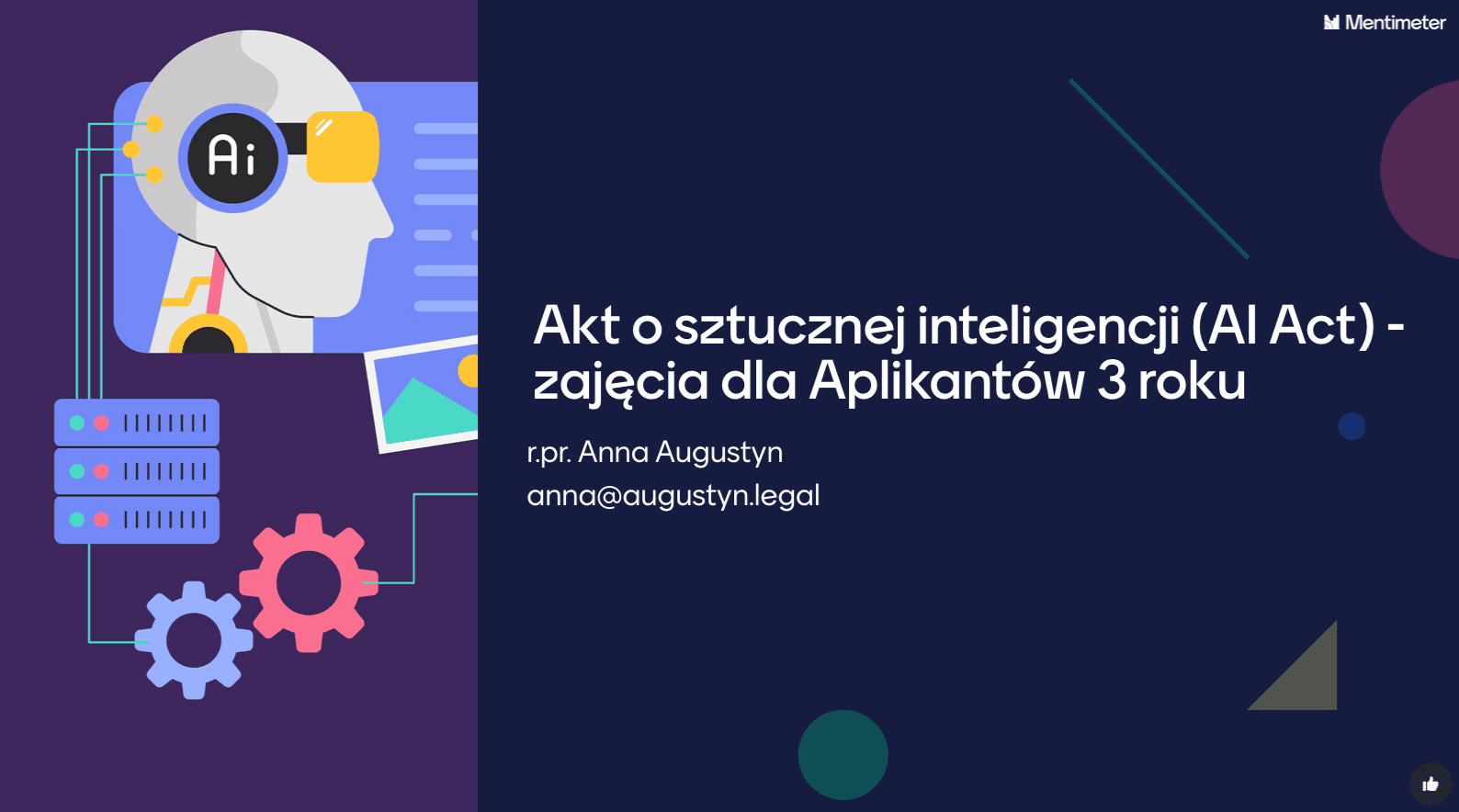 Zajęcia dla Aplikantów 3 roku